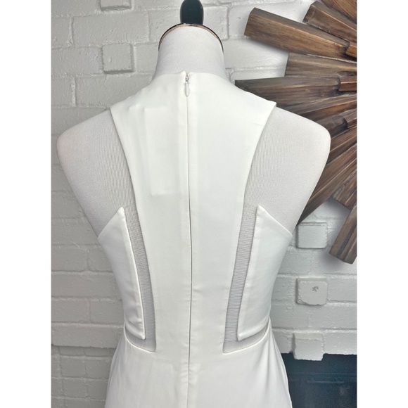NWT Alexander Wang White V Neck Gown With Fishing Line Detail - Picture 10 of 15